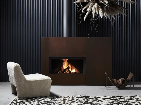 Stuv 21 Clad Wood Fireplace at Chantico Fireplaces